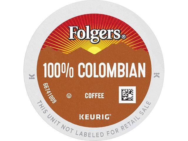 Folgers Colombian Coffee Keurig Single Serve K-Cup Pods, Medium-Dark Roast, 24 Pods Per Pack, Case Of 4 Packs
