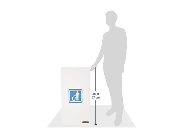 Fellowes Waste/Recycling Bins 50Gal 10/CT White 7320201