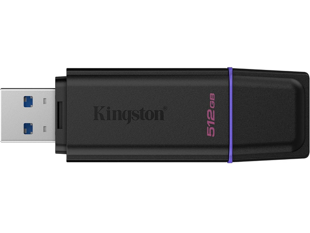 512GB Portable USB 3.2 Gen 1 DataTraveler Exodia Black/Purple #DTXG2/512GB