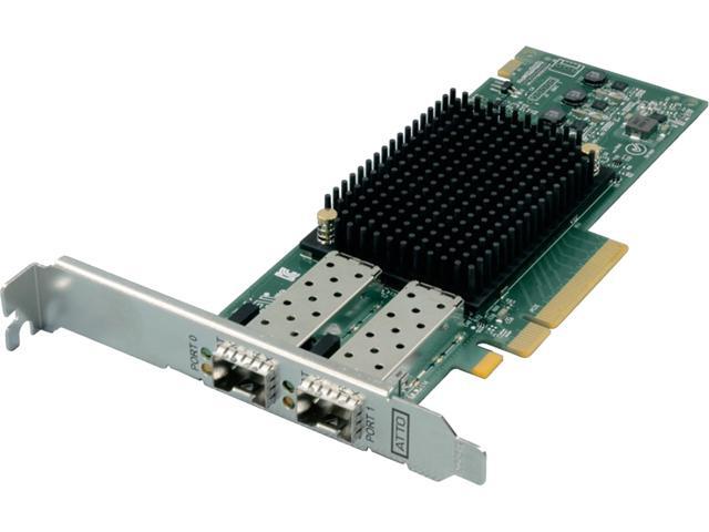 ATTO Technology Celerity FC-162P Dual-Channel 16Gb/s Gen6 Fibre Channel PCIe 3.0 Host Bus Adapter (CTFC-162P-000)