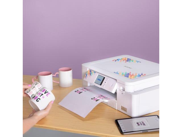 Brother - Sublimation SP-1 High-Quality Wireless Inkjet Printer with Paper and Full-Size Inks - White - image 2