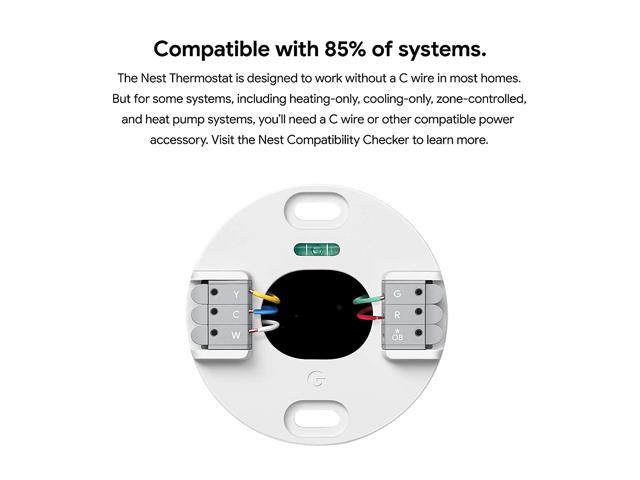 Google - Nest Smart Programmable Wifi Thermostat - Charcoal - image 6