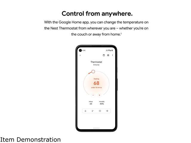 Google - Nest Smart Programmable Wifi Thermostat - Charcoal - image 8