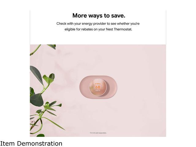 Google - Nest Smart Programmable Wifi Thermostat - Charcoal - image 11