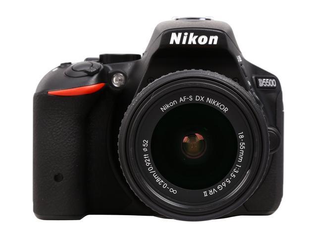Nikon D5500 1546 Black Digital SLR Camera with 18-55mm VR II Lens