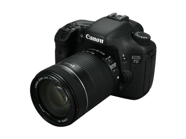 Photos - Camera Canon EOS 7D 3814B016 Black Digital SLR  w/ EF-S 18-135mm f/3.5-5.6 