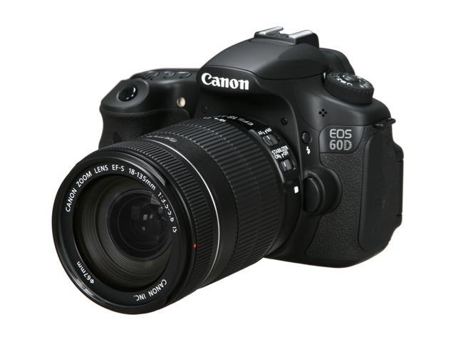 Photos - Camera Canon EOS 60D 4460B004 Black Digital SLR  w/ EF-S 18-135mm f/3.5-5.6 