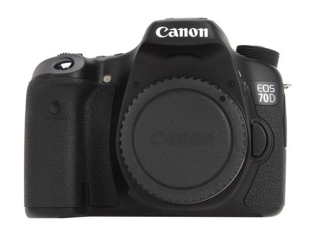 Canon EOS 70D (8469B002) Digital SLR Cameras Black Digital SLR Camera - Body