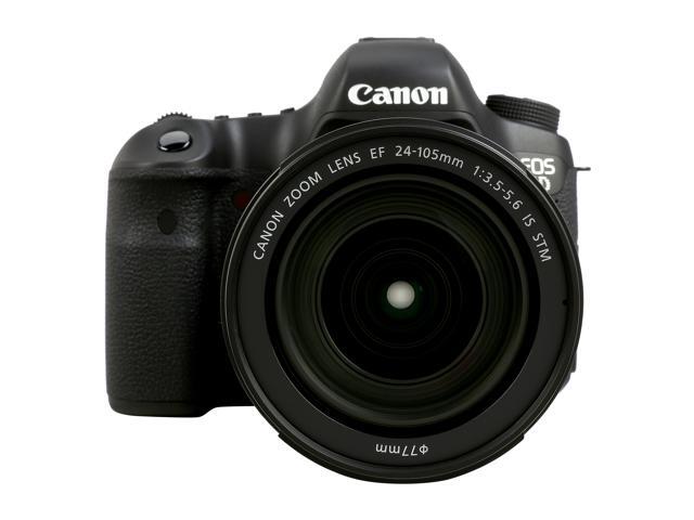 Canon EOS 6D 8035B106 Black Digital SLR Camera with EF 24-105mm f/3.5-5.6 IS STM Lens