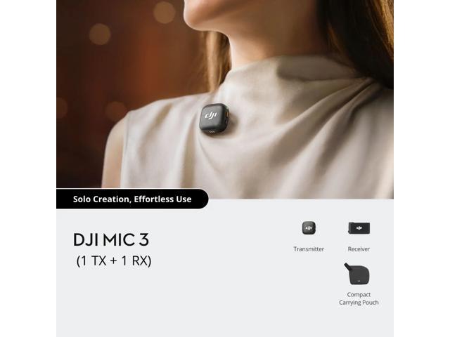 DJI - Mic 3 (1 TX + 1 RX) - Black - image 2