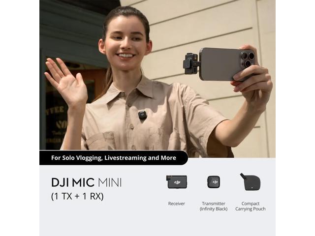DJI - Mic Mini (1 TX + 1 RX) - Black - image 2