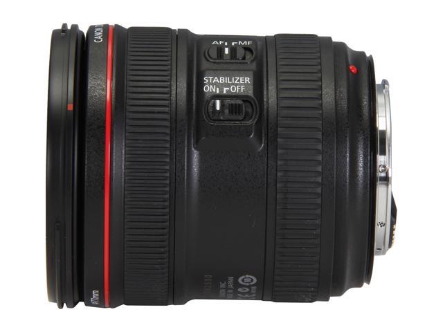 Canon 6313B002 SLR Lenses EF 24-70mm f/4L IS USM Standard Zoom Lens Black