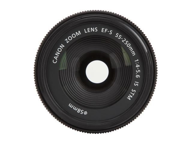 Canon - EF-S55-250mm F4-5.6 IS STM Telephoto Zoom Lens for EOS DSLR Cameras - Black - image 3