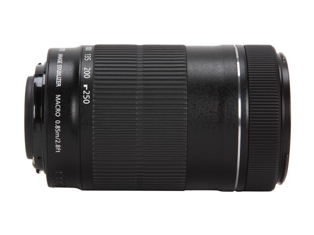 Canon - EF-S55-250mm F4-5.6 IS STM Telephoto Zoom Lens for EOS DSLR Cameras - Black - image 4