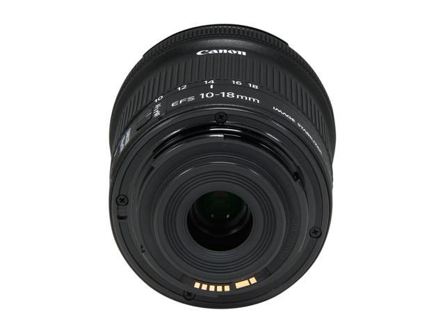 Canon - EF-S10-18mm F4.5-5.6 IS STM Ultra-Wide Zoom Lens for EOS DSLR Cameras - Black - image 5