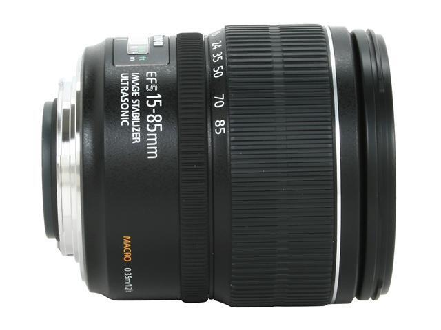 Canon 3560B002 3560B002 EF-S 15-85mm f/3.5-5.6 IS USM Standard Zoom Lens Black - International Version