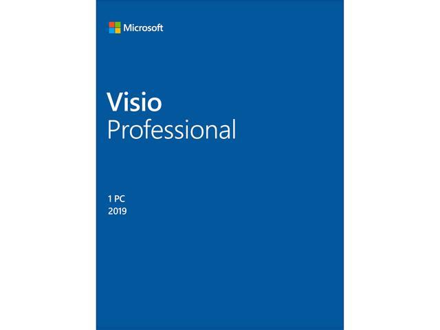 Photos - Software Microsoft Visio Professional  / Windows 10 Product Key Card - 1 PC D87  2019