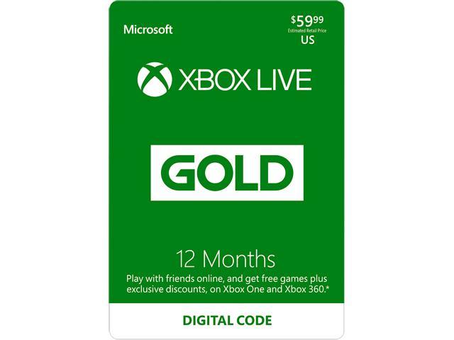 Xbox LIVE 12 Months Gold Membership US (Digital Code)