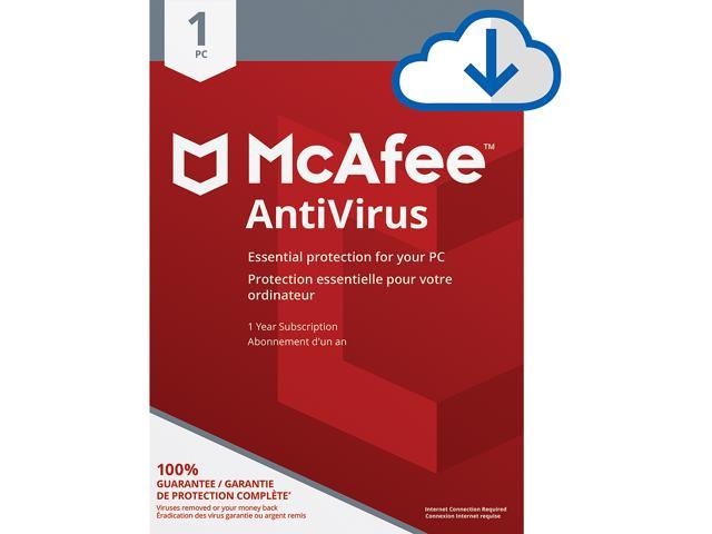 UPC 731944704920 product image for McAfee AntiVirus, 1 Device 1 Year, PC Download | upcitemdb.com