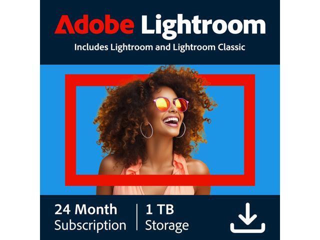 Adobe - Lightroom 1TB - AI-assisted photo editor (24 Month Subscription) - Mac, Windows [Digital]