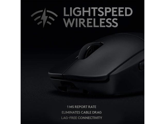 Logitech G PRO Wireless Gaming Mouse, Light Weight, 25K Sensor, 25,600 DPI, Compatible with PC / MAC - Black