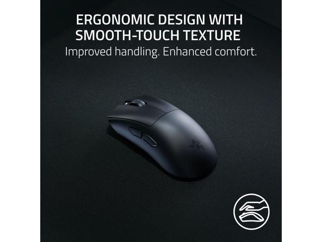 Razer - DeathAdder V3 HyperSpeed Lightweight Bluetooth Optical Gaming Mouse for PC with 100 Hour Battery - Wireless - Black - image 7