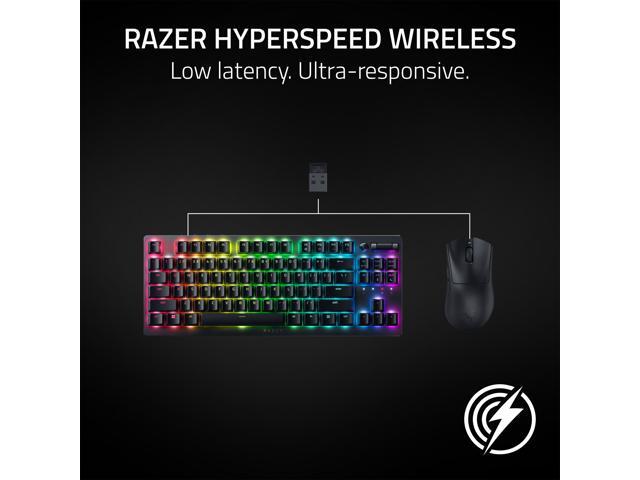 Razer - DeathAdder V3 HyperSpeed Lightweight Bluetooth Optical Gaming Mouse for PC with 100 Hour Battery - Wireless - Black - image 9