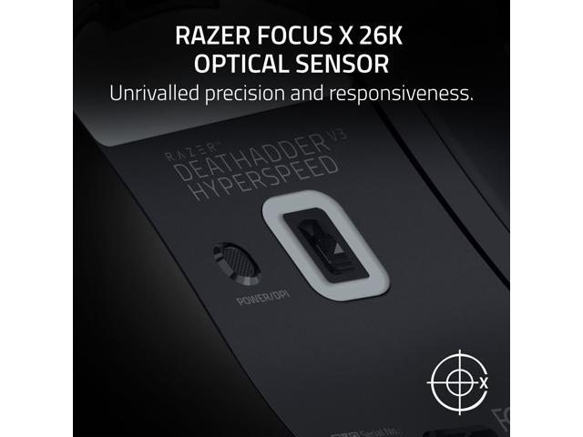 Razer - DeathAdder V3 HyperSpeed Lightweight Bluetooth Optical Gaming Mouse for PC with 100 Hour Battery - Wireless - Black - image 11