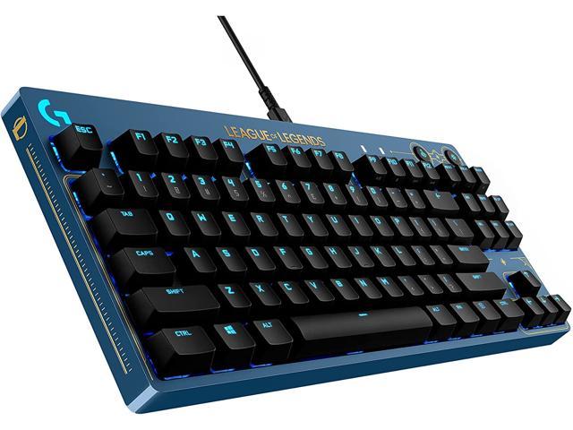 Logitech G PRO Mechanical Gaming Keyboard - Ultra-Portable Tenkeyless Design, Detachable USB Cable, LIGHTSYNC RGB Backlit Keys, Official League of.