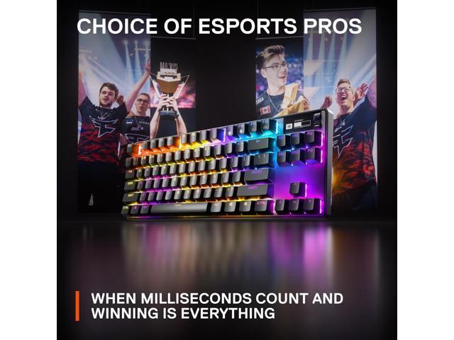 SteelSeries - Apex Pro TKL V2 Wired Mechanical OmniPoint Adjustable HyperMagnetic Gaming Keyboard with Rapid Tap - Black - image 7