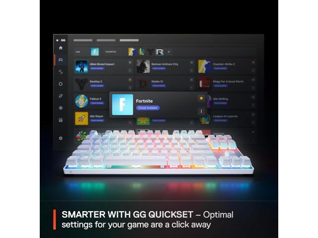 SteelSeries - Apex Pro TKL Gen 3 Wired Mechanical OmniPoint Adjustable HyperMagnetic Gaming Keyboard with Rapid Tap - White - image 8