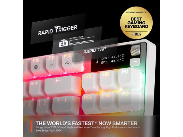 SteelSeries - Apex Pro TKL Gen 3 Wired Mechanical OmniPoint Adjustable HyperMagnetic Gaming Keyboard with Rapid Tap - White - image 6