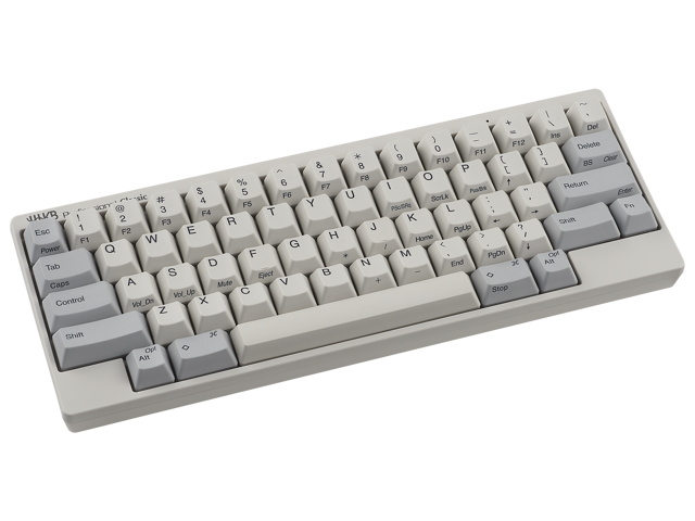 Happy Hacking Keyboard Professional Classic (Wired, USB-C, Mac, Windows, White, Printed) with 2 Year Advance Exchange Warranty CG01000-296201