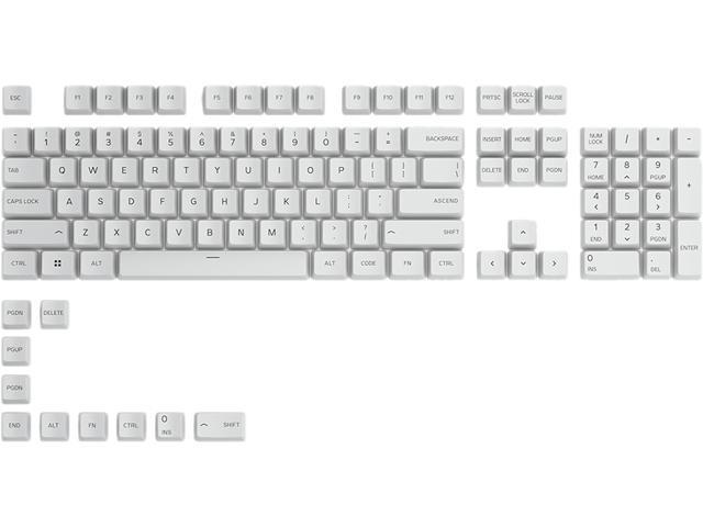 Glorious GPBT Keycaps - White
