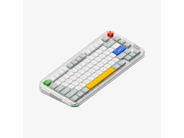 NuPhy Kick75 80 Keys 75% Low-Profile Hot-Swap Wireless Mechanical Keyboard, Gasket Mount, RGB Backlit, Functional Knob, Support...