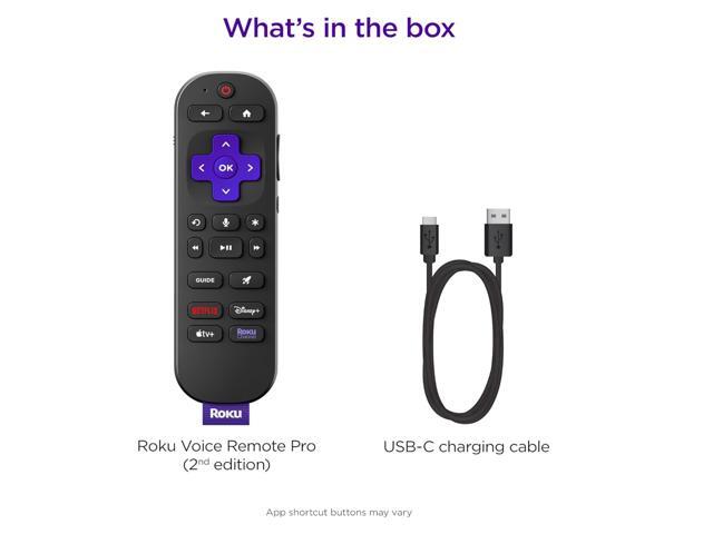 Roku - Voice Remote Pro (2nd Edition) | Rechargeable Replacement Voice Remote, Backlit Buttons & Hands-Free Voice Controls - Black - image 7
