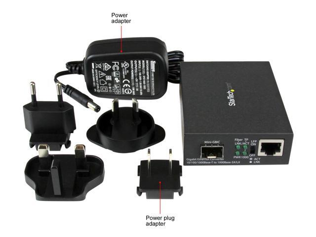 StarTech. com Gigabit Ethernet Fiber Media Converter with Open SFP Slot - Supports 10/100/1000 Networks
