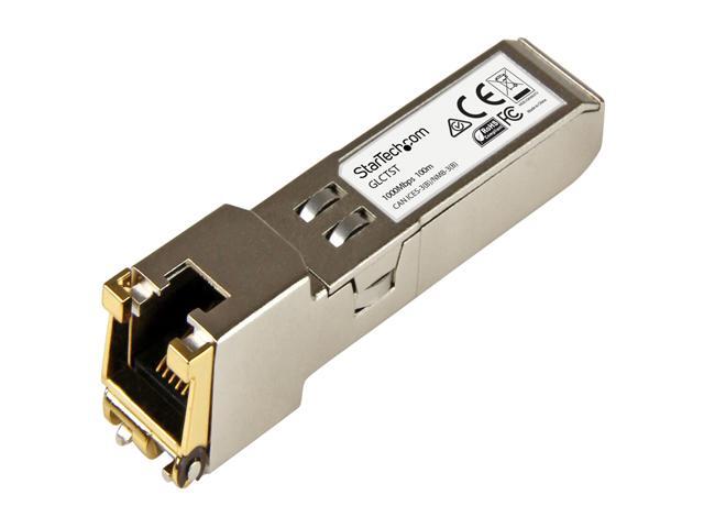 StarTech. com Cisco GLC-T Compatible SFP Module, 1000BASE-T RJ45 Copper, 10 Pack