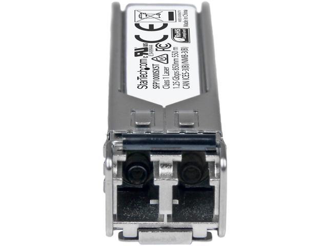 StarTech. com MSA Uncoded SFP Module - 1000BASE-SX - 1GE Gigabit Ethernet SFP 1GbE Multi Mode Fiber (MMF) Optic Transceiver - 550m DDM