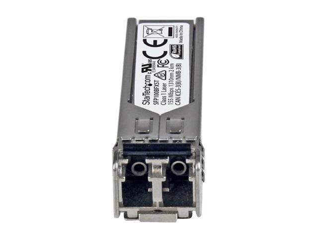 StarTech. com MSA Uncoded SFP Module - 100BASE-FX - 100Mb Ethernet SFP 100MbE Multi Mode Fiber (MMF) Optic Transceiver Module - 2km DDM