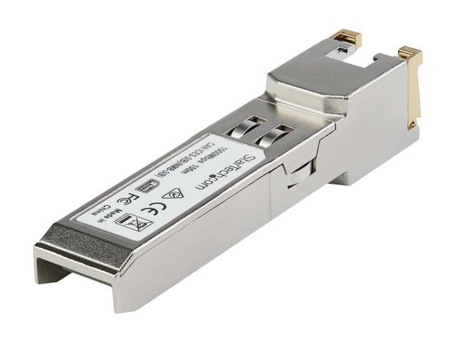 StarTech. com Cisco GLC-TE Compatible Module - SFP to RJ45 - 1000BASE-T 1G Copper Cat6/Cat5e Industrial Transceiver - Extended Temp 100m