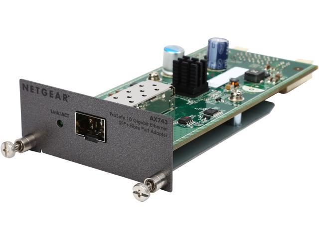 NETGEAR ProSAFE 10 Gigabit Ethernet SFP+ fiber port adapter AX743
