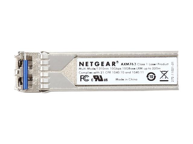 NETGEAR SFP+ Transceiver, 10GBase-LRM For multimode 62.5/125µm OM1 or OM2 fiber AXM763