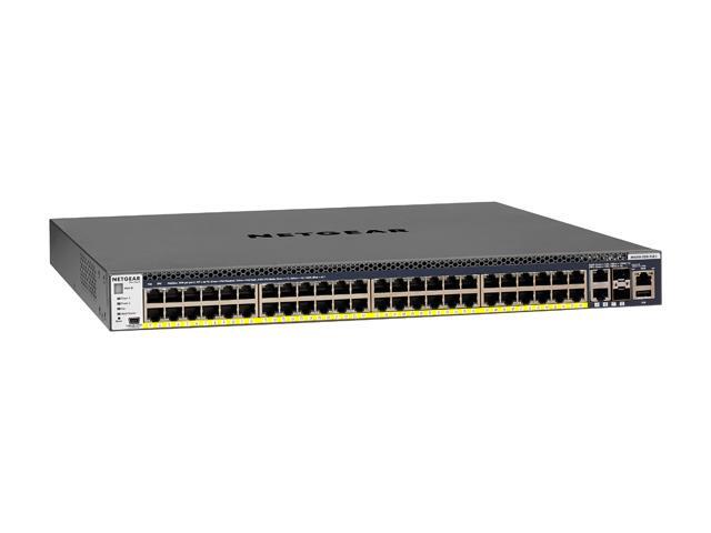 Netgear M4300 48-Port Manageable 10 Gigabit Ethernet Switch, GSM4352PA-100NES