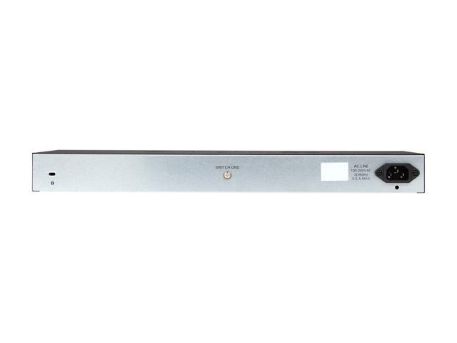 D-Link 28-Port Gigabit Smart Managed Switch 24 GbE + 4 Combo SFP Ports L3 Lite Surveillance Mode NDAA/TAA Compliant (DGS-1210-28)