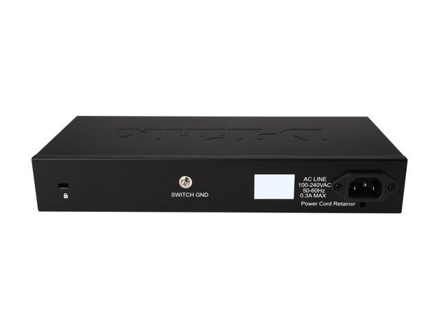 D-Link 10-Port Gigabit Smart Managed Switch 8 GbE + 2 Optical SFP Ports L3 Lite Surveillance Mode NDAA/TAA Compliant (DGS-1210-10)