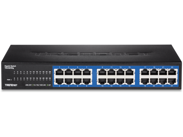 TRENDnet 24-Port Unmanaged Gigabit GREENnet Desktop Switch, Ethernet Network Switch, 24 x 10-100-1000 Gigabit Ethernet RJ-45 Ports, 48Gbps...