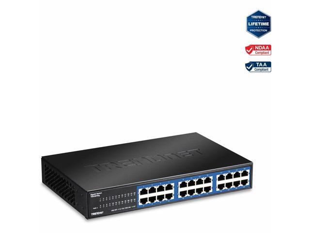 TRENDnet 24-Port Unmanaged Gigabit GREENnet Desktop Switch, Ethernet Network Switch, 24 x 10-100-1000 Gigabit Ethernet RJ-45 Ports, 48Gbps...
