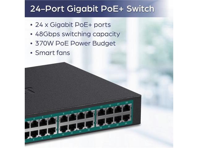 TRENDnet TPE-TG240G 24-Port Gigabit PoE+ Switch - image 4