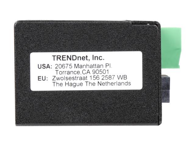 TRENDnet Hardened Industrial 100Base-FX Single-Mode SC Fiber Converter, (30 km, 18.6 Miles), IP40 Rated Housing, TI-F10S30